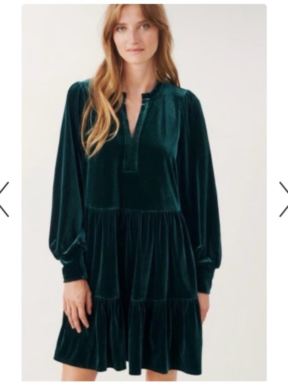 1 State  Tiered Velvet Dress Size XL